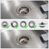 Kitchen Sink Plug, 3-in-1 Pop-Up Stainless Steel Drain Plug, Kitchen