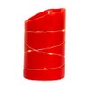 Kurt S. Adler Battery-Operated Flicker Flame Red Fairy Lights Candles,