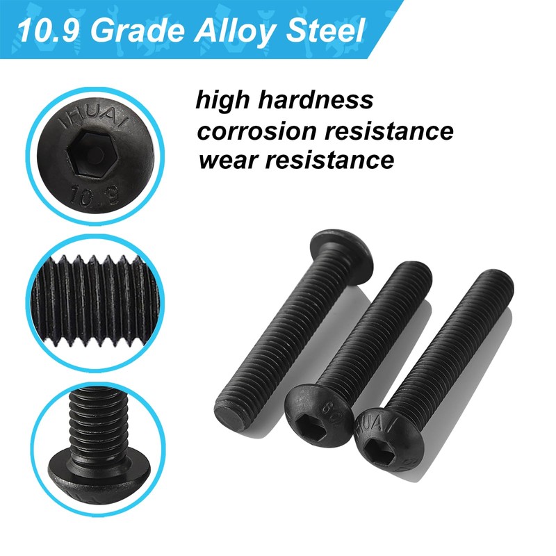 Joamang M6 x 40mm 45mm 50mm 55mm 60mm Button Head