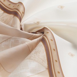 BESTRIPES Fabric Shower Curtain, Beige Tan Brown Stripe Cloth Shower Curtains for Bathroom, Modern Decorative Bathroom Curtains, 72" W x 72" H