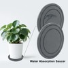 2pcs Diatomaceous Earth Plant Saucers, 7.8 Inch Instant Dry Trays
