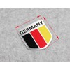 Generic Car Alloy Metal German Germany Flag Chrome Side Rear