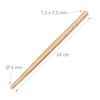 Relaxdays 50 Pairs Bamboo Chopsticks Length 24cm Reusable Sushi Sticks
