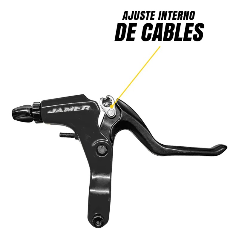 Palanca De Freno Mtb Bicicleta Aluminio Color Negro