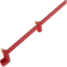 JCFANTS 300mm Woodworking Compass Tool, Woodworking Compass Scriber, Large Compass for Woodworking, Circle Compass Woodworking Scribing Circle Ruler Marking Gauge Circle Marking Tool - Red