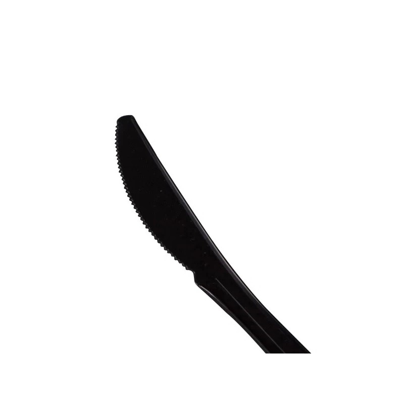 Karat PP Plastic Medium Weight Knives Bulk Box - Black