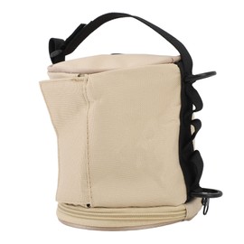 Hanging Toilet Paper Holder Oxford Cloth Pearl Cotton Waterproof Portable Tissue Roll Paper Dispenser Case for Outdoor Hiking Camping Tent Khaki