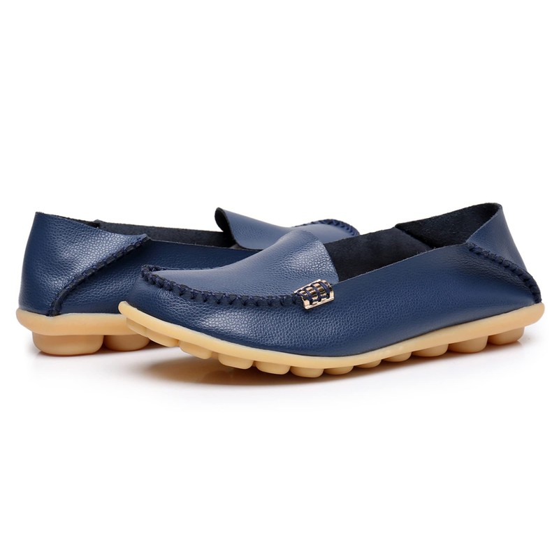 VenusCelia Natural 2 Comfort - Mocasines planos para caminar para