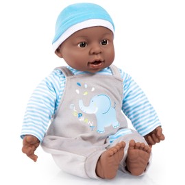 Bayer Design 94001AH Doll with function Interactive Baby, talking, with sound, soft body, ethnic, 40 cm
