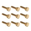 50Pcs Flat Knurled Thumb Screw Wring Round Head Pure Copper