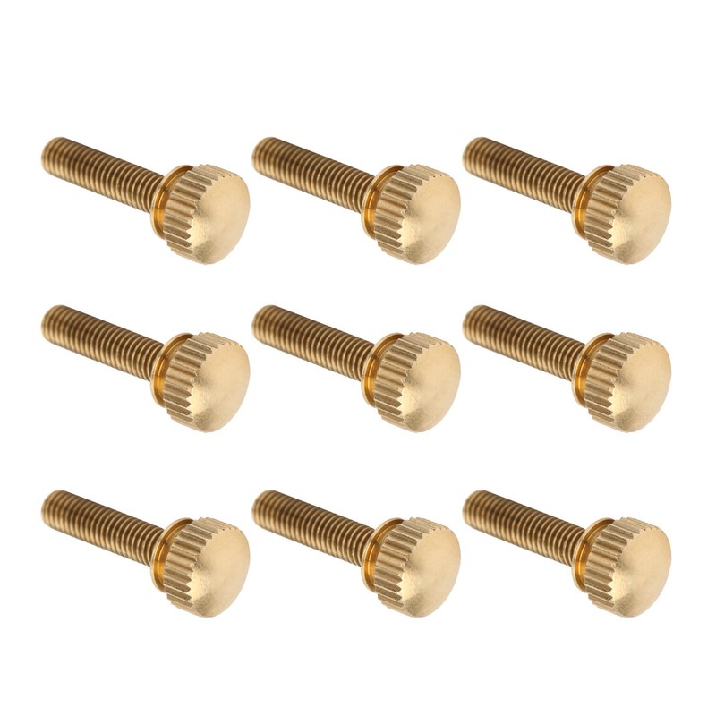 50Pcs Flat Knurled Thumb Screw Wring Round Head Pure Copper