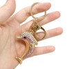 Honbay 1PCS Crystal Rhinestone Dolphin Keychain Cute Sparkling Animal Key