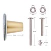 mookaitedecor Abalone Shell Crystal Stone Drawer Knobs with Screws Set