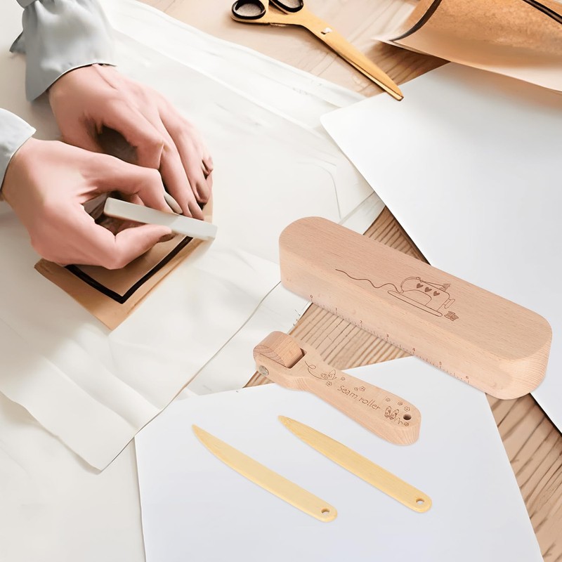 Tissting Tailors Clapper Set Wooden Quilters Pressing Seam Flattening with