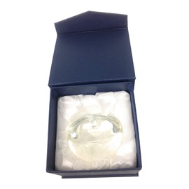 Amlong Crystal Optical Crystal Apple Paperweight 3 inch Diameter with Gift Box
