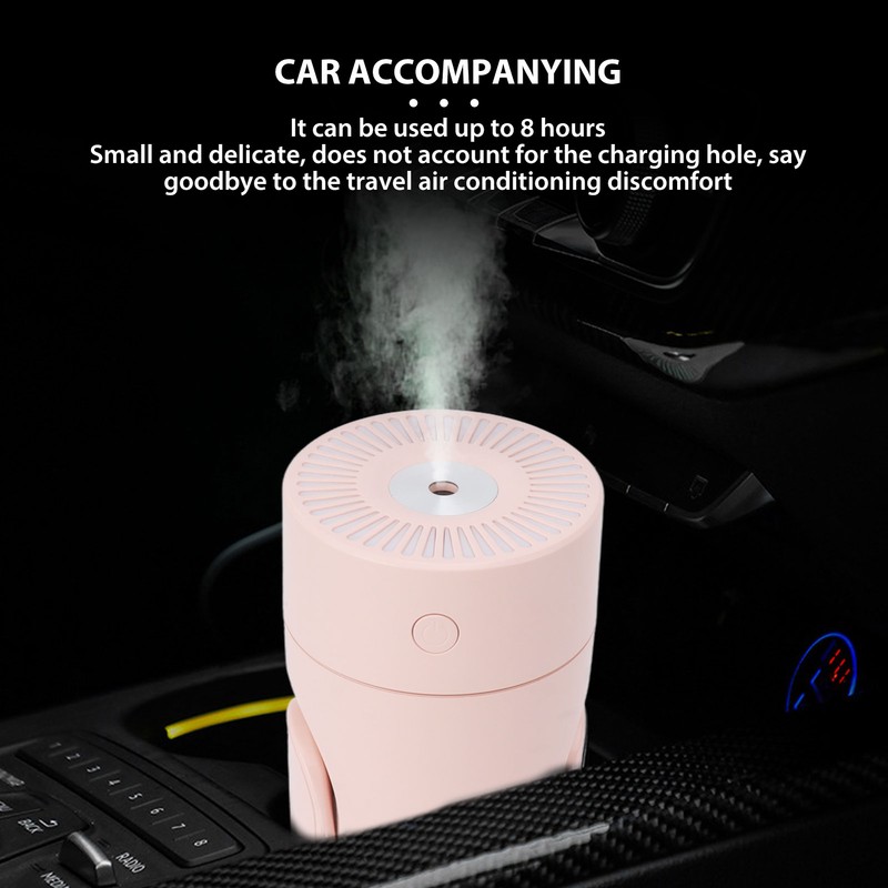 Portable Mini Humidifier USB Automatic Rotating Super Quiet Small Desktop