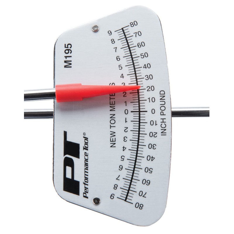 Performance Tool M195 1/4-Inch Drive Torque Beam Wrench - 0-80