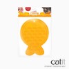 Catit Creamy Lickable Cat Treat Feeding Mat, Fish Shaped Cat