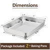 P&P CHEF 9.3 Inch Stainless Steel Sheet Cake Pan, Rectangular