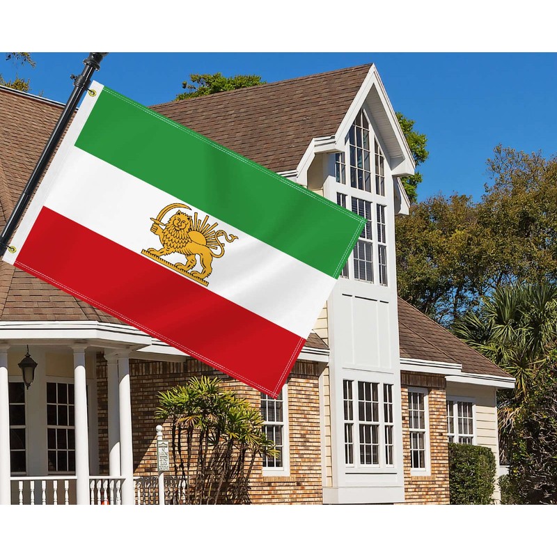 2×3 FT Former Iran Flag,Medium 60×90 CM Old Iranian Persia