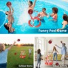 SpringFlower Pool Basketball Hoop,Floating Pool Toys Ring Game with Ring
