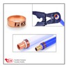 D.N 100 Pieces Heavy Duty 1/2" Crimp Rings, Copper Crimp