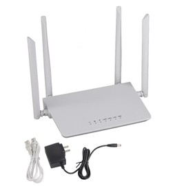 Wireless WiFi Router 4 Antenna Smart 300M High Speed Wall Router for Home  100‑240V