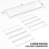Jadehom Spice Drawer Organizer, 4 Tier Clear Acrylic Expandable From