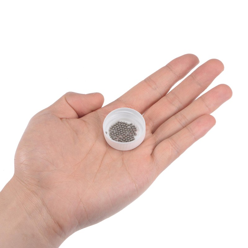 sourcing map G25 2 mm Precision Chrome-Plated Steel Bearing Balls