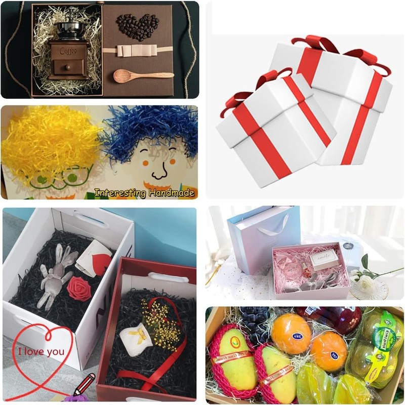 Yamibobo 200g Crinkle Cut Paper Shred Filler for Gift Wrapping