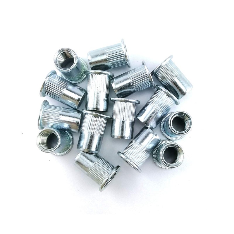 10 x Blind Rivet Nuts M10 Flat Round Head Rivet