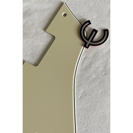 Unbranded New Great-For Casino Style Jazz Archtop & E Logo Guitar Pickguard Vintage Yellow