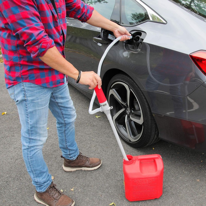 DEWAY Automatic Battery Powered Fuel Transfer Pump with Auto-Stop