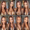 BilltiiWW Ombre Straight Bundles Human Hair P430 Straight Bundles Brown