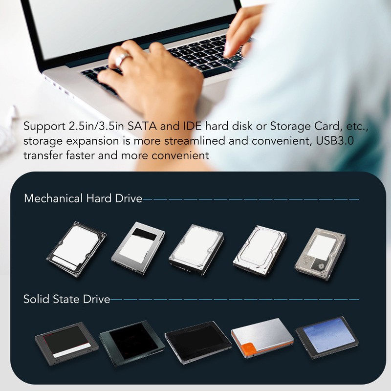 USB 3.0 to SATA IDE Dual Bay External Hard Drive