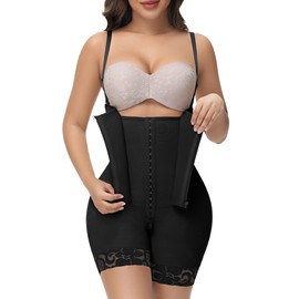 M MYODRESS faja body shaper shapewear for women tummy control post surgery compression garment waist trainer snatched bodysuit shapewear postpartum plus size high compression stage 2 faja strapless
