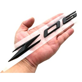 2Pcs Z06 Emblems 3D Badge Nameplate Letter Compatible with 2023-2024 C8 85623536 OEM Size (Glossy Black)