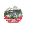 Berchtesgarden Magnet Poly 7 cm Souvenir Germany Watzmann Berge Bayern