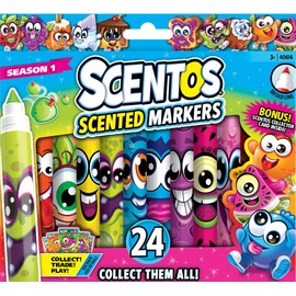 Scentos - Marcadores de punta ancha perfumados - 24 unidades