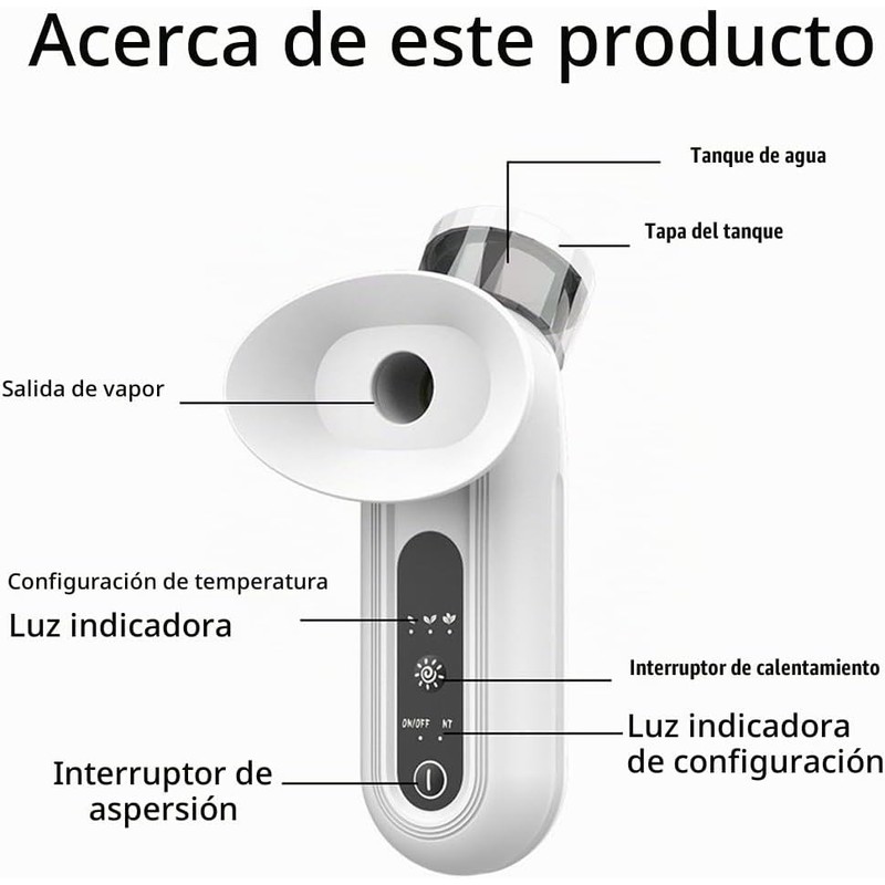 Vaporizador Ocular Facial MFFIKOZZ Alivio para Ojos Secos y Fatiga