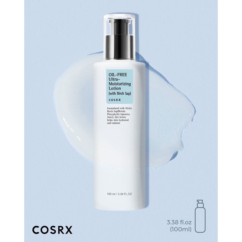 COSRX Oil Free Lotion with Birch Sap, Daily Acne Facial