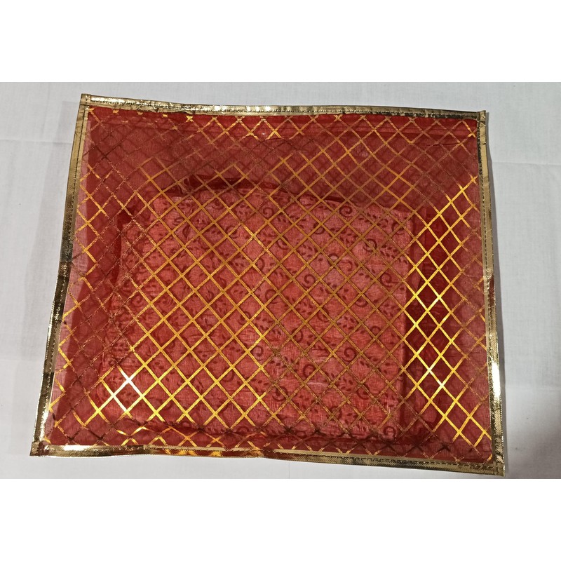 Generic Set of 10 Pc Transparent Saree Covers with Stainless