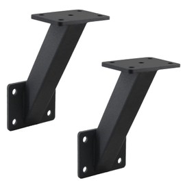 VANROUG Handrail Bracket Wall Mounted Heavy Duty Steel Metal Stair Railing Bracket,Staircase Railings Accessories Stairway Support DIY Hardware for Wood Railings