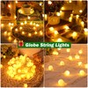cshare cshare Led Lichterketten Globe Au?en, 6M 40LED Kugel Batteriebetriebene