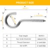 Screw Hooks, Stainless Steel, Small Screw Hooks, Hook Screws with