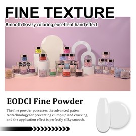 EODCI White Color Dip Powder, 1OZ Nail Dipping Powder for Long-lasting 28 Days+ Dip Nail Art French Manicure Nail Starter & Professional Home DIY Salon Use 28g