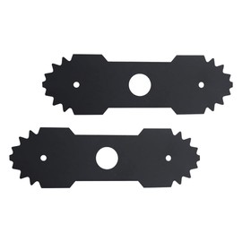 AMTHKNO 2-Pcs 9 inch Heavy-Duty Edger Blade for Ryobi Edger RY13050 RY13050A RY15518 RY40030 P2300, Replaces 638006008 638006007, 1" Center Hole - Quenched Steel