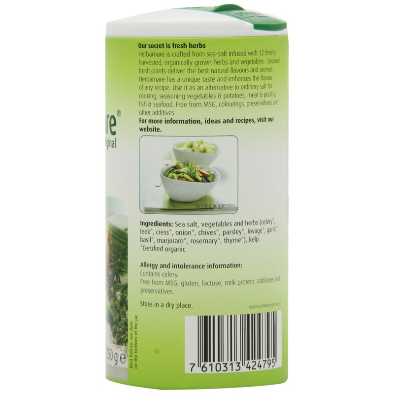 Bioforce Herbamare Herb Salt 250 g (Pack of 3)