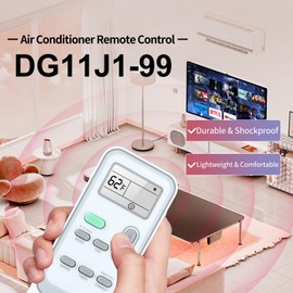 DG11J1-99 DG11J199 Remote Control Replacement for HISENSE AC Air Conditioner AP1019CR1G AP0819CR1W AP1019CW1G AP1022HW1GD AP1022TW1GD AP1022CW1G AP0522CR1W AP0722CW1W AP0822CW1W AP1222CW1W AP0621CR1W