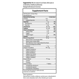 BIOACTIVE NUTRIENTS Whey Protein Plus 600g 20 Servings 4 Billion CFU Probiotics Prebiotics 10mg Enzymes L-Glutamine 20g Protein Antioxidants Phytonutrients Keto MCTs No Sugar